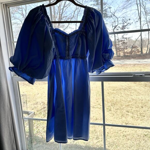 Fantastic Fawn Dress Baby Doll Blue Size Small - Picture 11 of 11